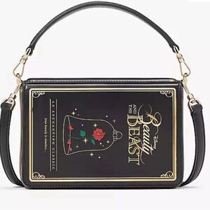 Kate Spade Black and Gold Beauty and the Beast Bag